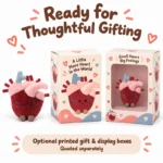 Anatomical Heart Plush — optional packaging concept; final artwork, fit and quotation require confirmation.