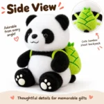 Bamboo Backpack Panda Soft Toy — additional angle concept.