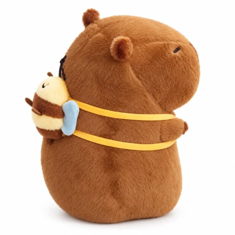 Bee Backpack Capybara Plush