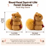 Berry Holding Squirrel Plush — proposed size reference; dimensions require sample confirmation.
