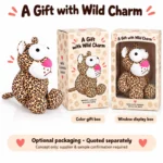 Big Eyed Leopard Plush — optional packaging concept; final artwork, fit and quotation require confirmation.