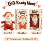 Big Smile Bandana Monkey Plush — optional packaging concept; final artwork, fit and quotation require confirmation.