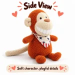 Big Smile Bandana Monkey Plush — additional angle concept.
