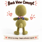 Big Smile Green Dinosaur Plush — reverse construction concept.
