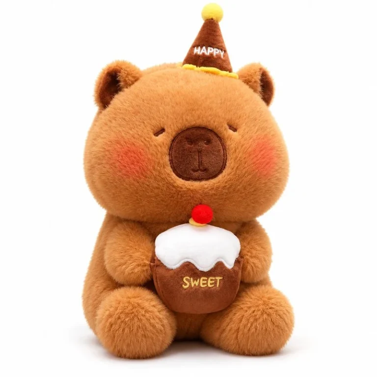 Birthday Cupcake Capybara Plush