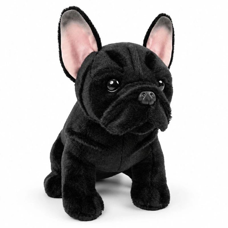 Black French Bulldog Plush — plush design concept