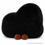 Black Piano Shaped Plush Cushion — reverse construction concept.
