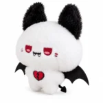 Black White Vampire Bat Plush Charm — additional angle concept.