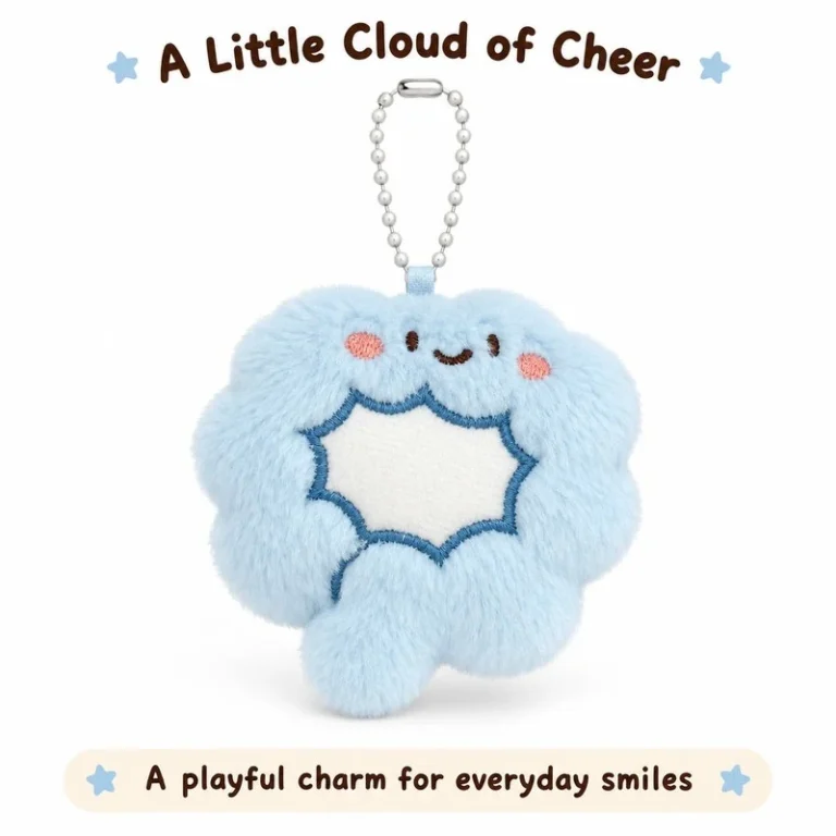 Blue Colon Plush Keychain