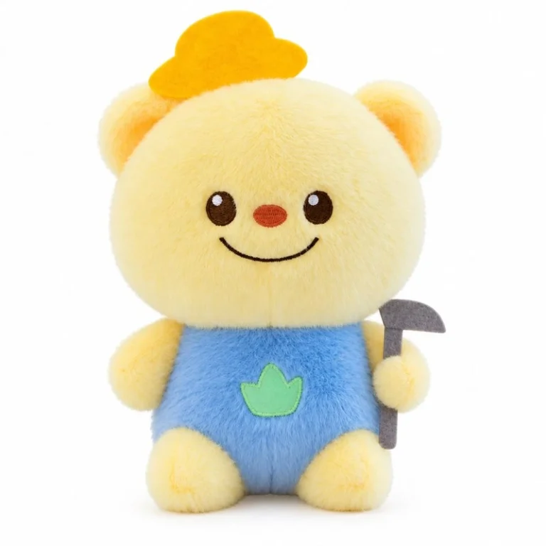 Blue Overalls Gardener Bear Plush