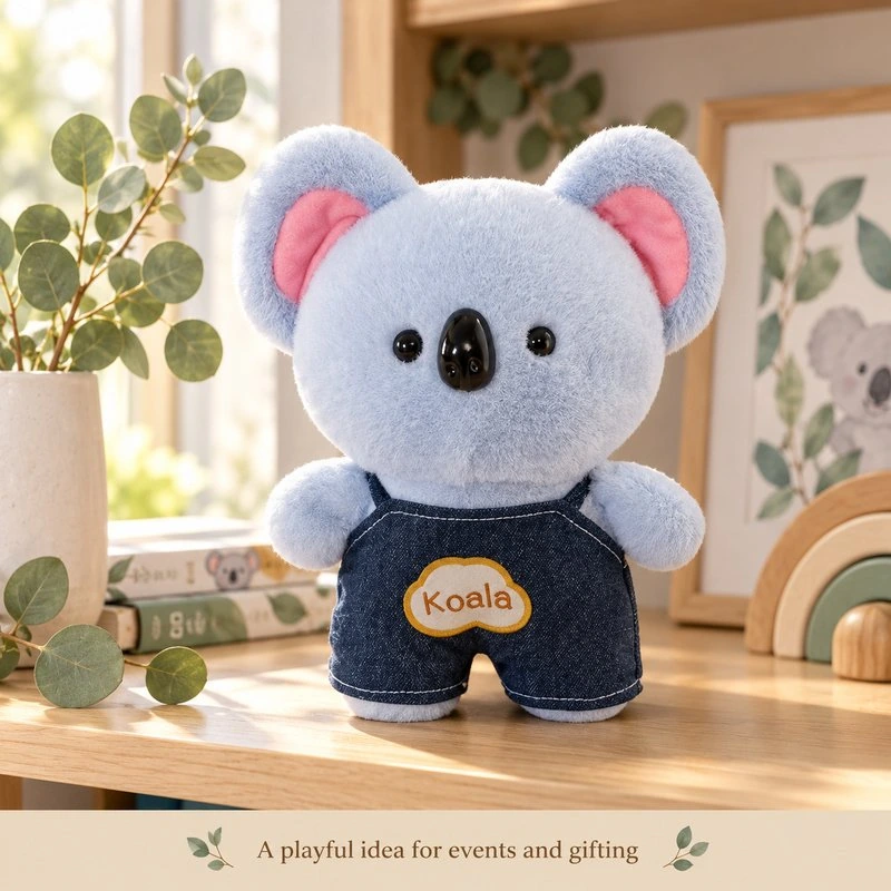 Blue Overalls Koala Plush — illustrative application scene.