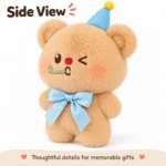 Blue Party Hat Bear Plush — additional angle concept.