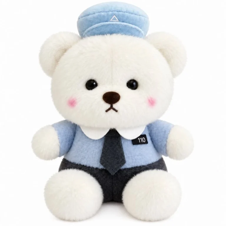 Blue Police Uniform Teddy Bear Plush