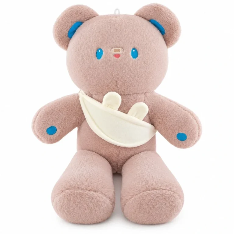 Brown Bunny Bag Long Leg Bear Plush