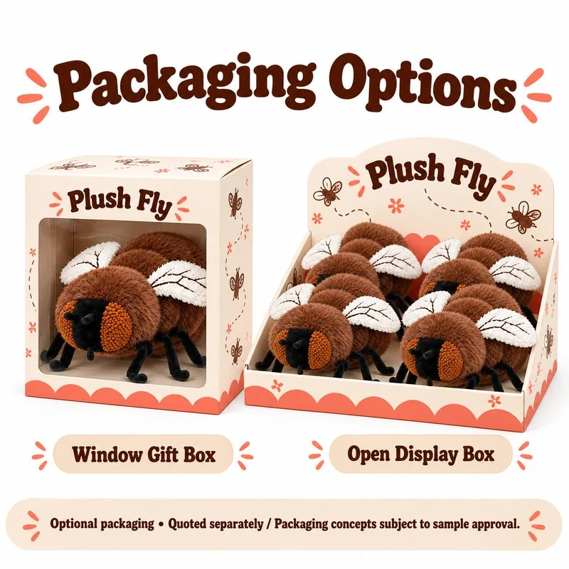 Brown Fly Plush Toy — packaging concept