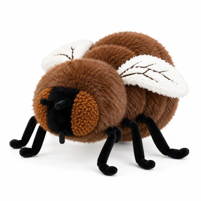 Brown Fly Plush Toy — plush design concept
