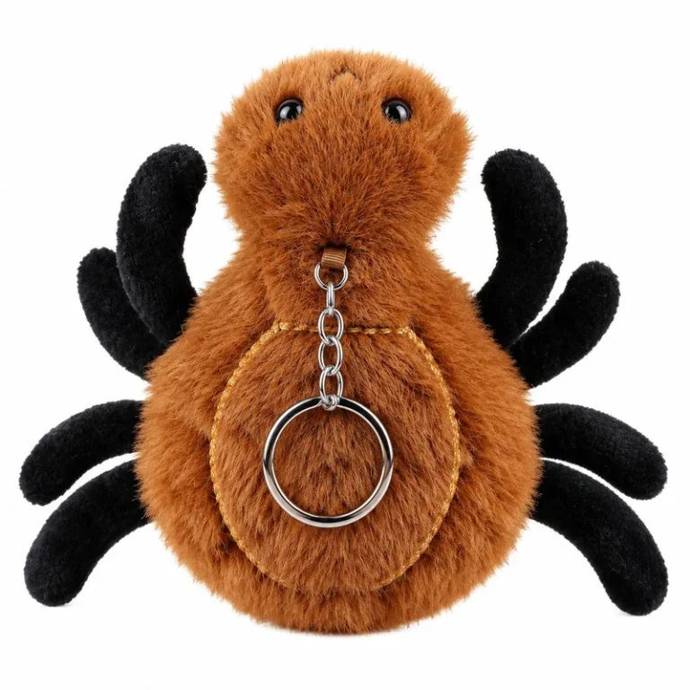 Brown Forest Spider Plush Bag Charm