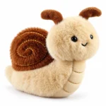 Brown Shell Snail Plush Toy; AI concept reference, final sample and specifications to be confirmed.