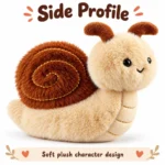 Brown Shell Snail Plush Toy — additional angle concept.