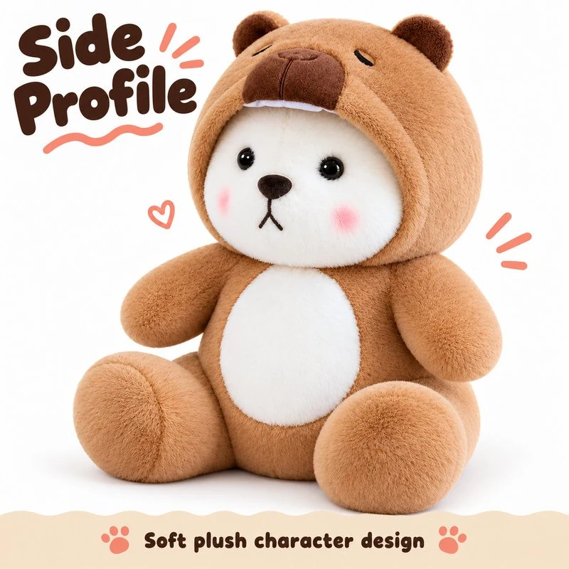 Capybara Costume Bear Plush — additional angle concept.
