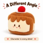 Cherry Caramel Pudding Plush Charm — additional angle concept.
