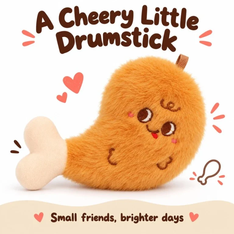 Chicken Drumstick Plush Charm