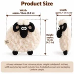 Curly White Sheep Plush Toy — proposed size reference; dimensions require sample confirmation.