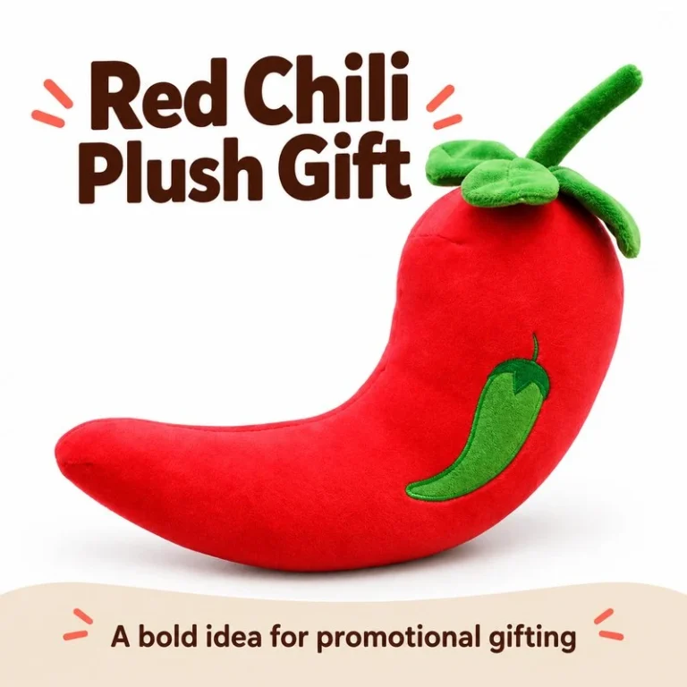 Curved Red Chili Pepper Plush