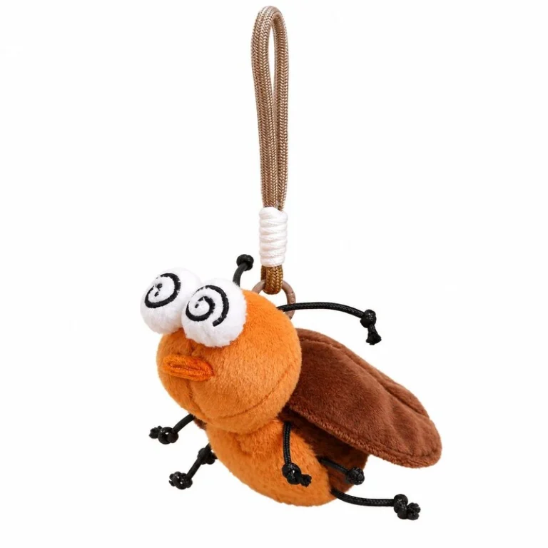 Dizzy Cockroach Plush Keychain