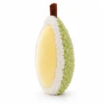 Yellow Segment Fruit Plush Cushion — additional angle concept.