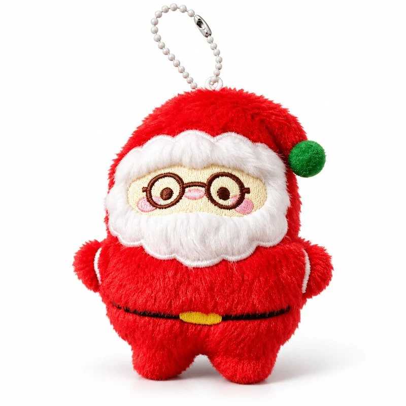 Embroidered Santa Plush Charm