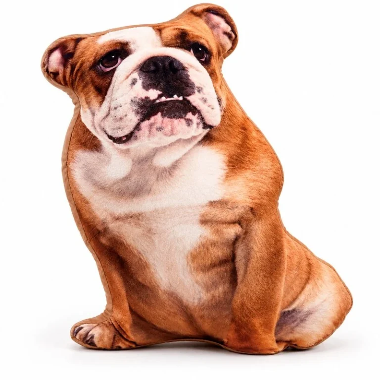 English Bulldog Printed Plush Pillow