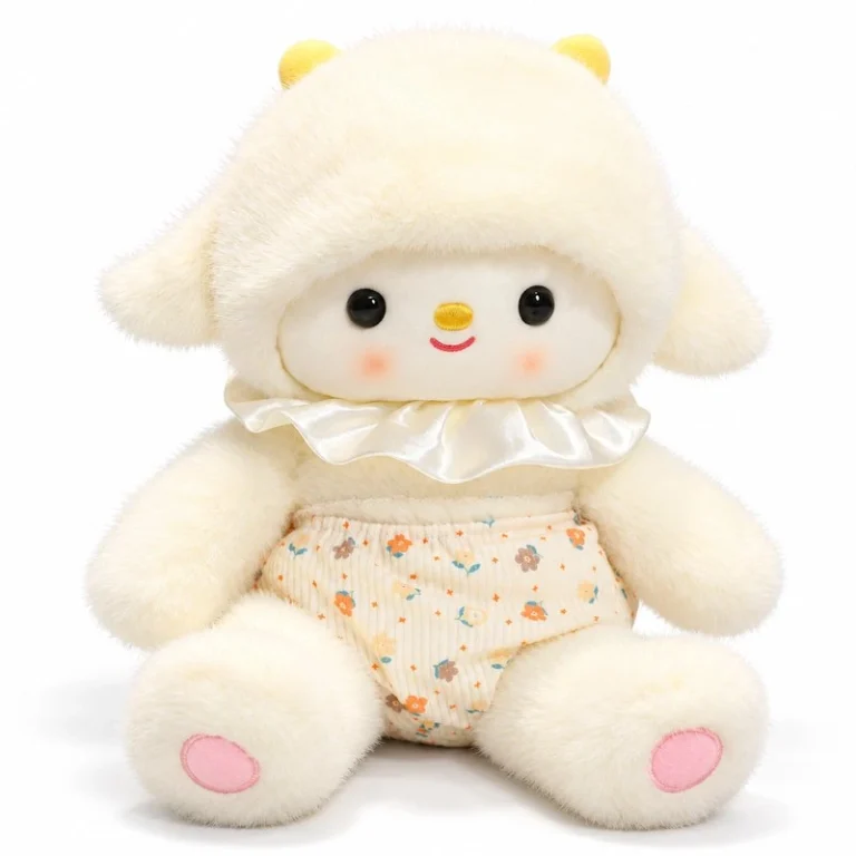 Floral Bloomer Baby Lamb Plush