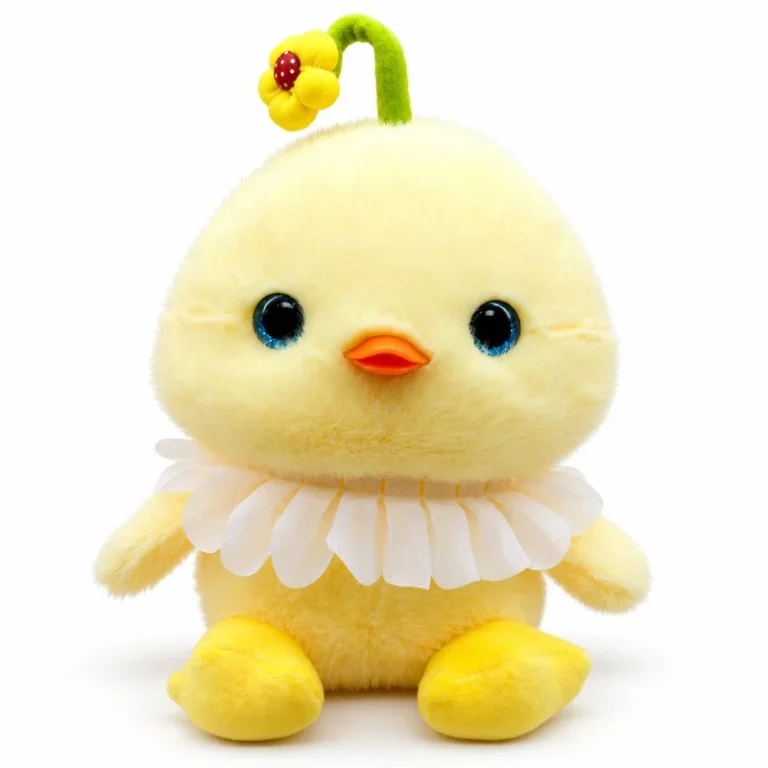 Flower Stem Yellow Chick Plush