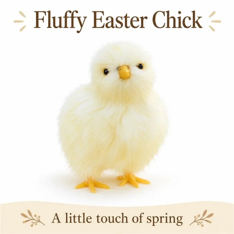 Fluffy Yellow Easter Chick Decoration