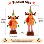 Gingerbread Reindeer Decoration — proposed size reference; dimensions require sample confirmation.