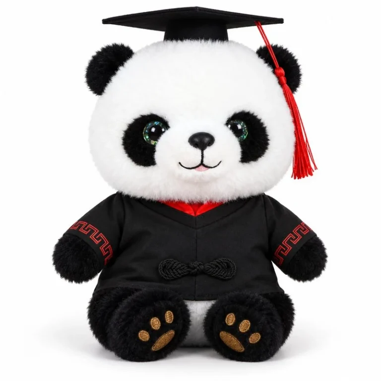 Graduation Gown Panda Soft Toy