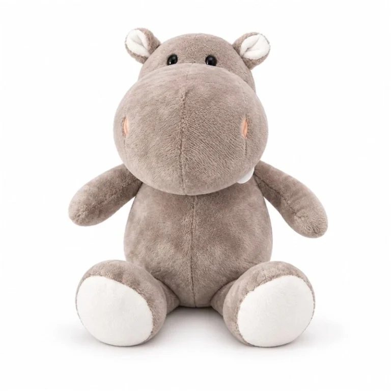 Gray Hippopotamus Stuffed Animal