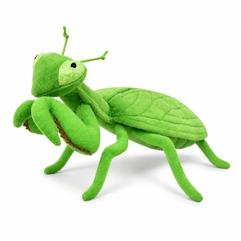 Green Praying Mantis Plush Toy — plush design concept