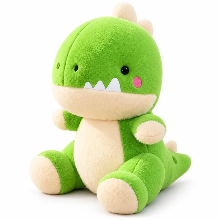 Green Round Head Dinosaur Plush