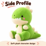 Green Round Head Dinosaur Plush — additional angle concept.