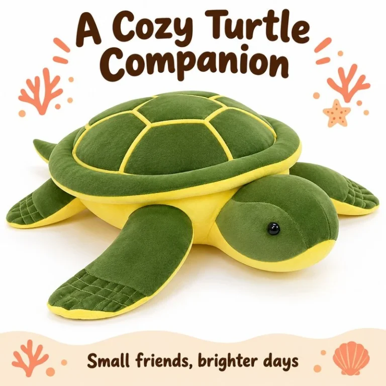 Green Sea Turtle Plush Pillow