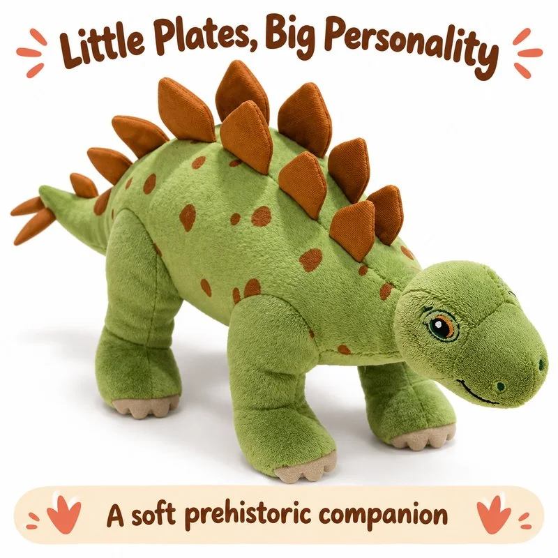 Green Stegosaurus Plush