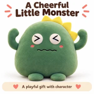 Green Yellow Crest Monster Plush