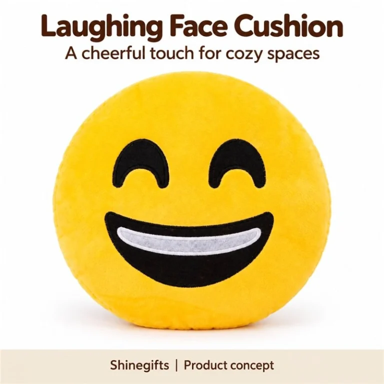 Laughing Face Emoji Plush Pillow