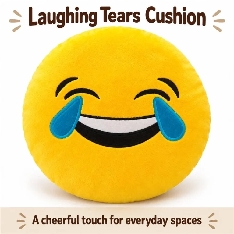Laughing Tears Emoji Plush Pillow