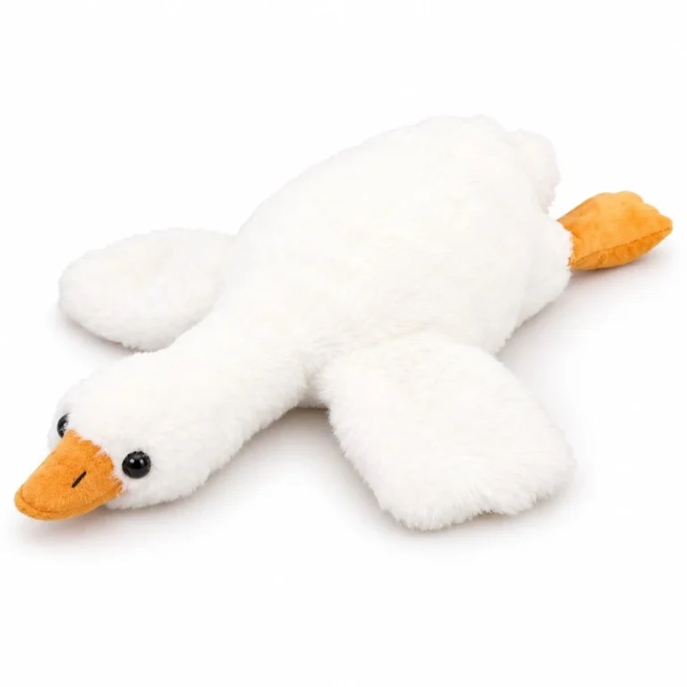 Lying White Goose Plush