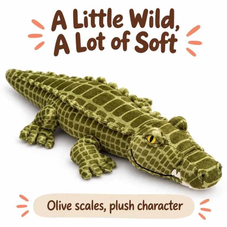 Olive Crocodile Plush