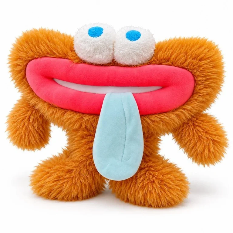 Orange Long Tongue Monster Plush