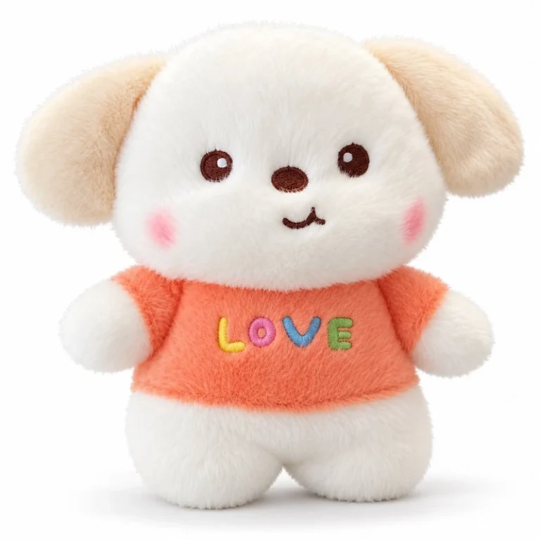Orange Love Shirt Puppy Plush